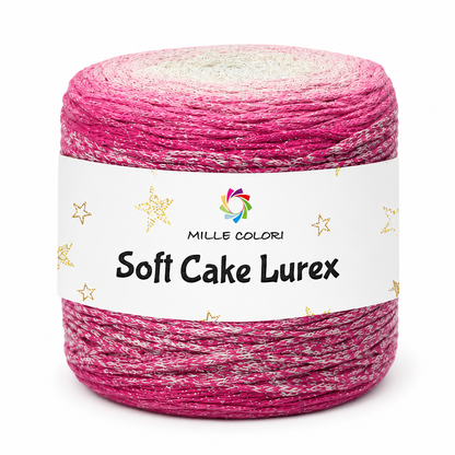 Filato Soft Cake Lurex 250g Rosa Champagne per Borse Uncinetto – Mille Colori
