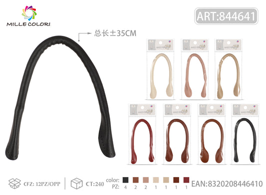 Manico per borsa in ecopelle 35 cm Mille Colori per mini bag, shopper compatte e handmade