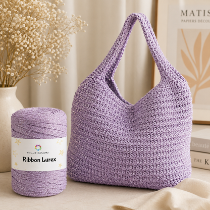 Viola Argento – Ribbon Lurex 250 g – Tutti i Colori – Immagine 3 di 3