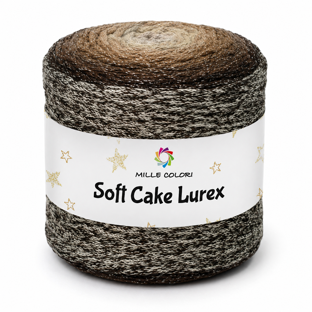Filato Soft Cake Lurex Sfumato 250g Cappuccino per Borse Uncinetto – Mille Colori