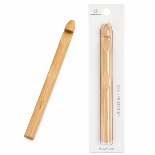 Uncinetto in legno 15.0mm