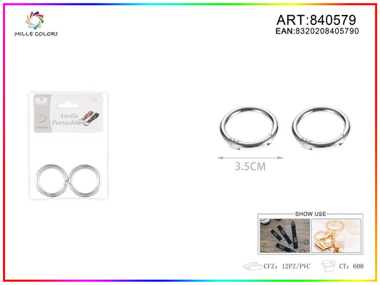 Anelli per borsa 0.5x3.5cm 2pz - WE MAKE DIY - MILLE COLORI