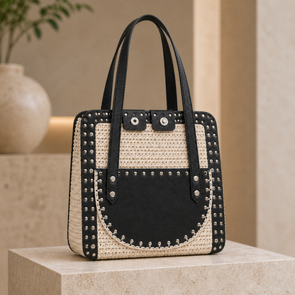 Kit per Borsa Fai da Te con Manici Lunghi, Pannelli Preforati e Componenti in Ecopelle | Mille Colori