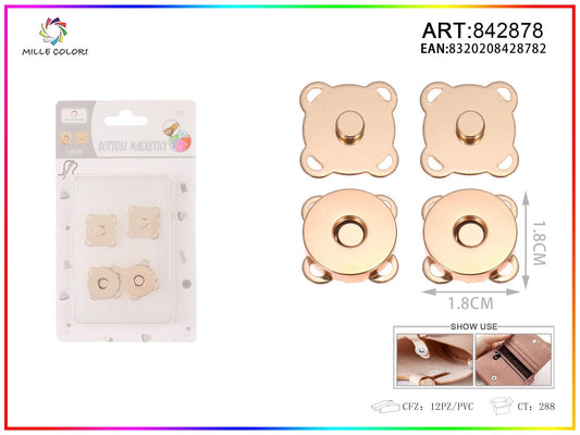 BOTTONI MAGNETICI MARGHERITA 1.8CM 2PZ - WE MAKE DIY - MILLE COLORI