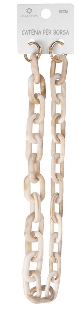 Catena Acrilica Marmorizzata Maglia Ovale - 60CM - WE MAKE DIY - MILLE COLORI
