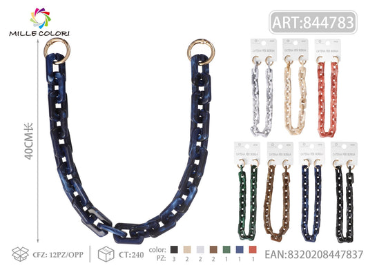 Catena per Borsa Maglia Rettangolare Stile Industriale – 40CM - WE MAKE DIY - MILLE COLORI