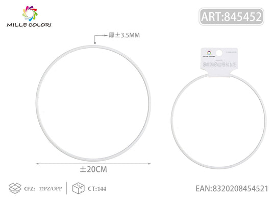 Cerchi in metallo per borse 3.5mm*20cm bianco 2pz - WE MAKE DIY - MILLE COLORI