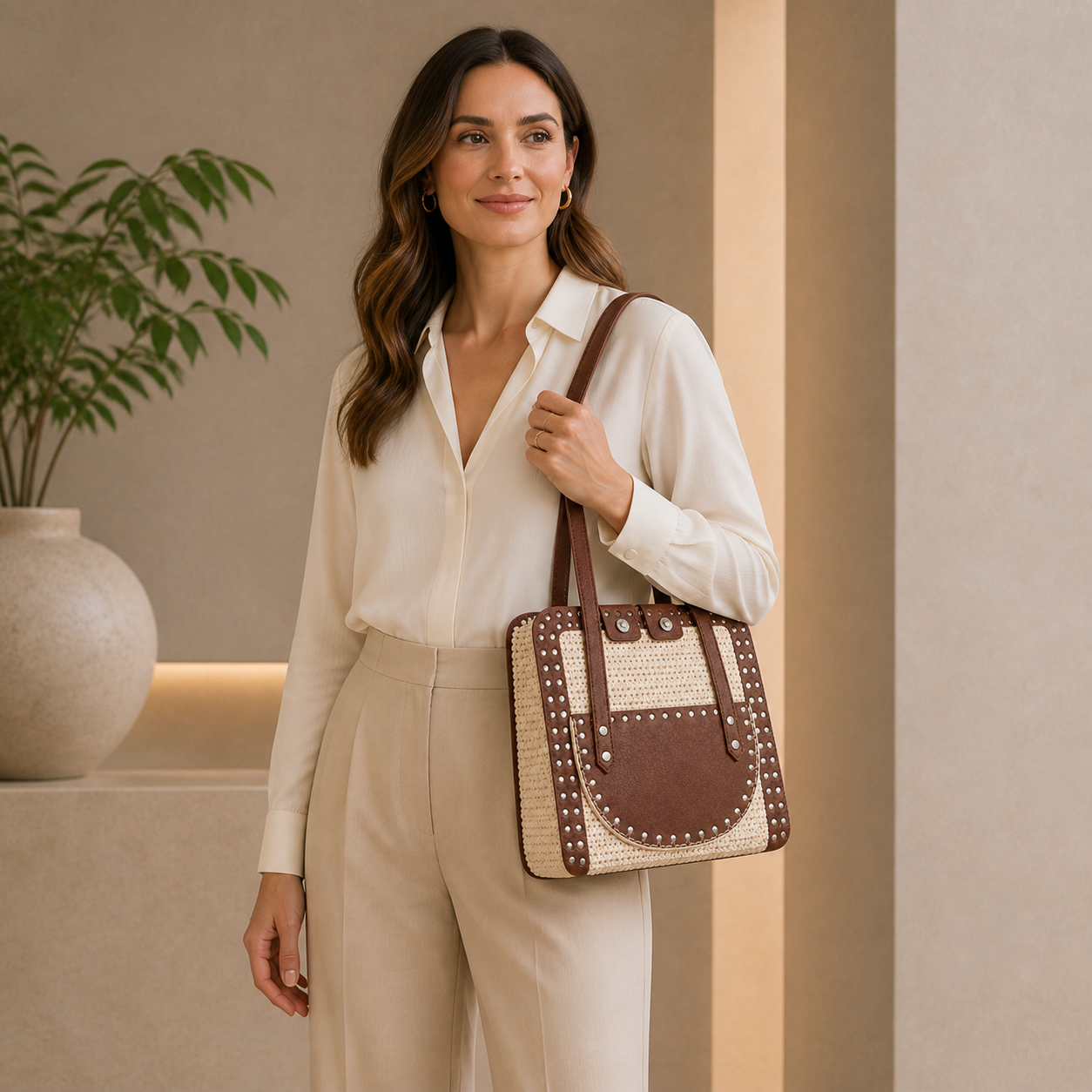 Kit per Borsa Fai da Te con Manici Lunghi, Pannelli Preforati e Componenti in Ecopelle | Mille Colori