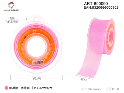 NASTRO ORGANZA - ROSA