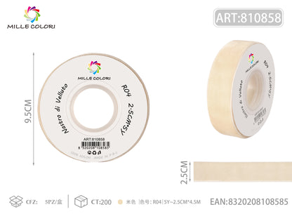 NASTRO IN VELLUTO - BEIGE