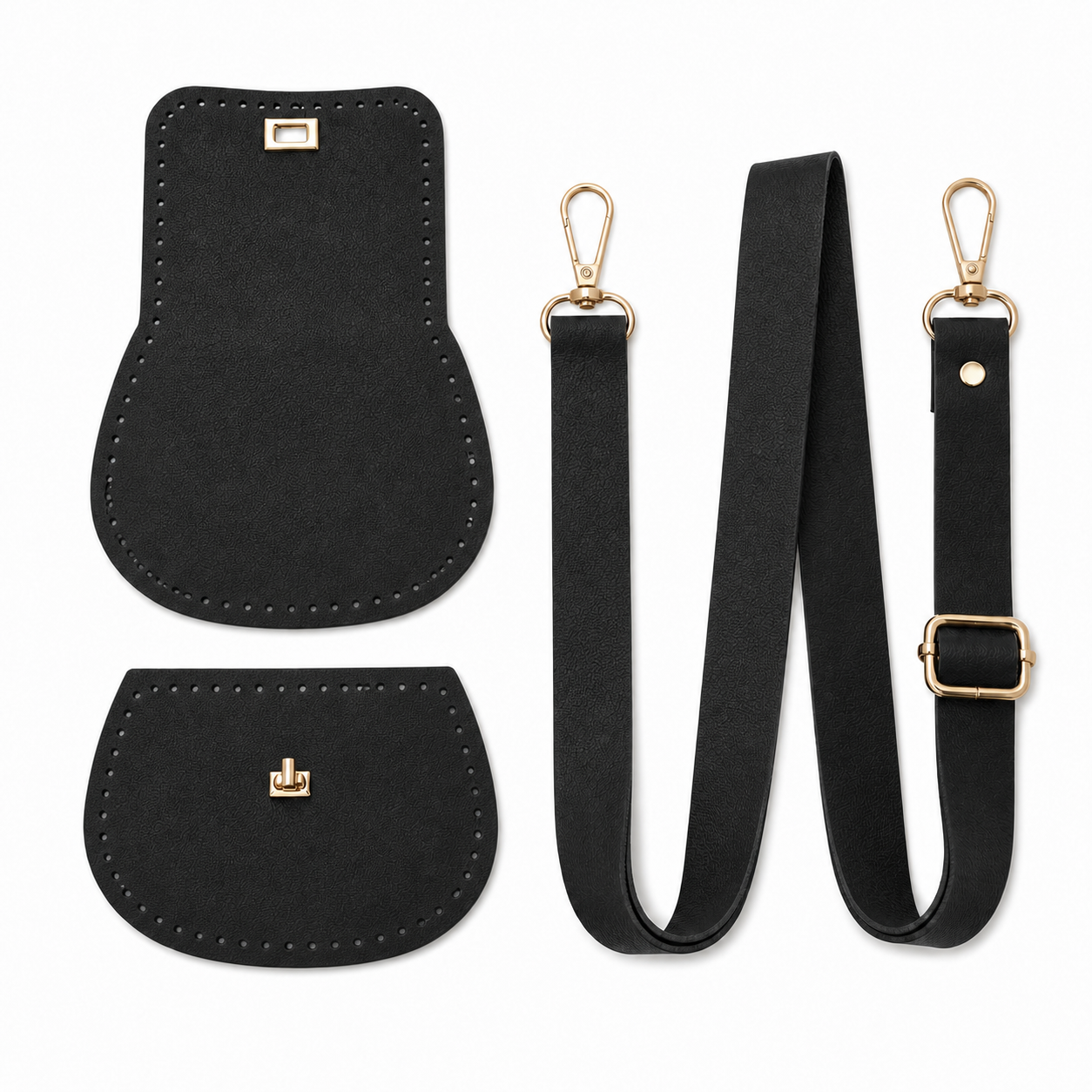 Kit per Borsa Fai da Te con Tracolla Regolabile e Componenti in Ecopelle | Mille Colori