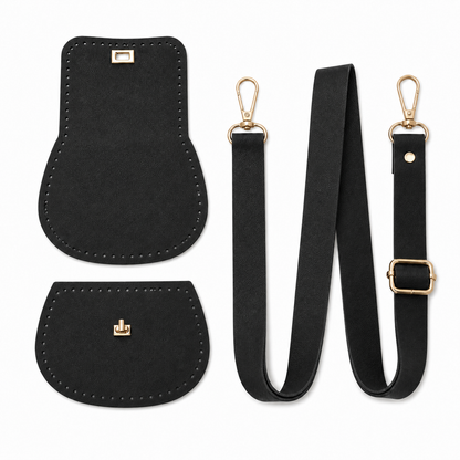 Kit per Borsa Fai da Te con Tracolla Regolabile e Componenti in Ecopelle | Mille Colori
