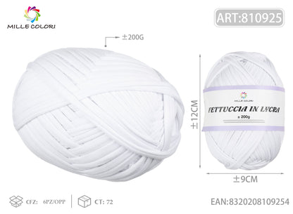 Bianco – Fettuccia in Lycra 200 g – Tutti i Colori – Immagine 1 di 1