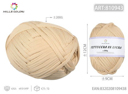 Cachi Chiaro – Fettuccia in Lycra 200 g – Tutti i Colori – Immagine 1 di 1