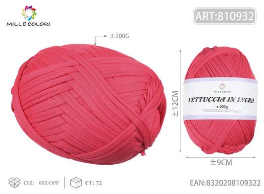 FETTUCCIA IN LYCRA 200G FUCSIA - WE MAKE DIY - MILLE COLORI