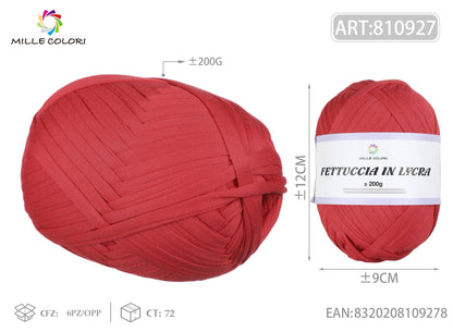 Rosso Vivo – Fettuccia in Lycra 200 g – Tutti i Colori – Immagine 1 di 1