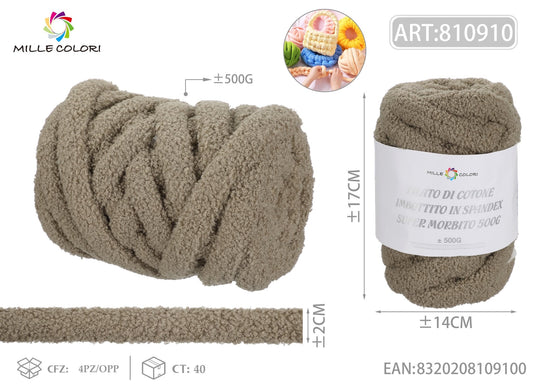 Filato Marshmellow Peluche 500g Cachi Mille Colori per borse handmade