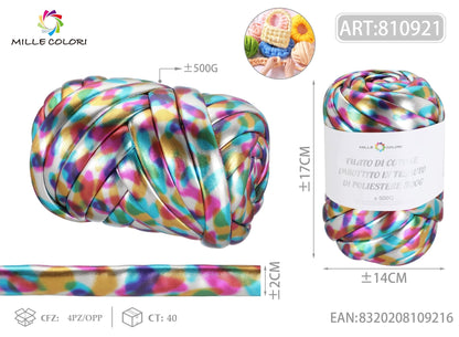 Multicolore – Filato Marshmallow Metallizzato 500 g – Tutti i Colori – Immagine 1 di 2