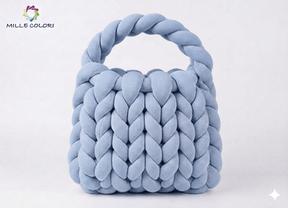 Blu Jeans – Filato Marshmallow a Coste 500 g – Tutti i Colori – Immagine 2 di 2