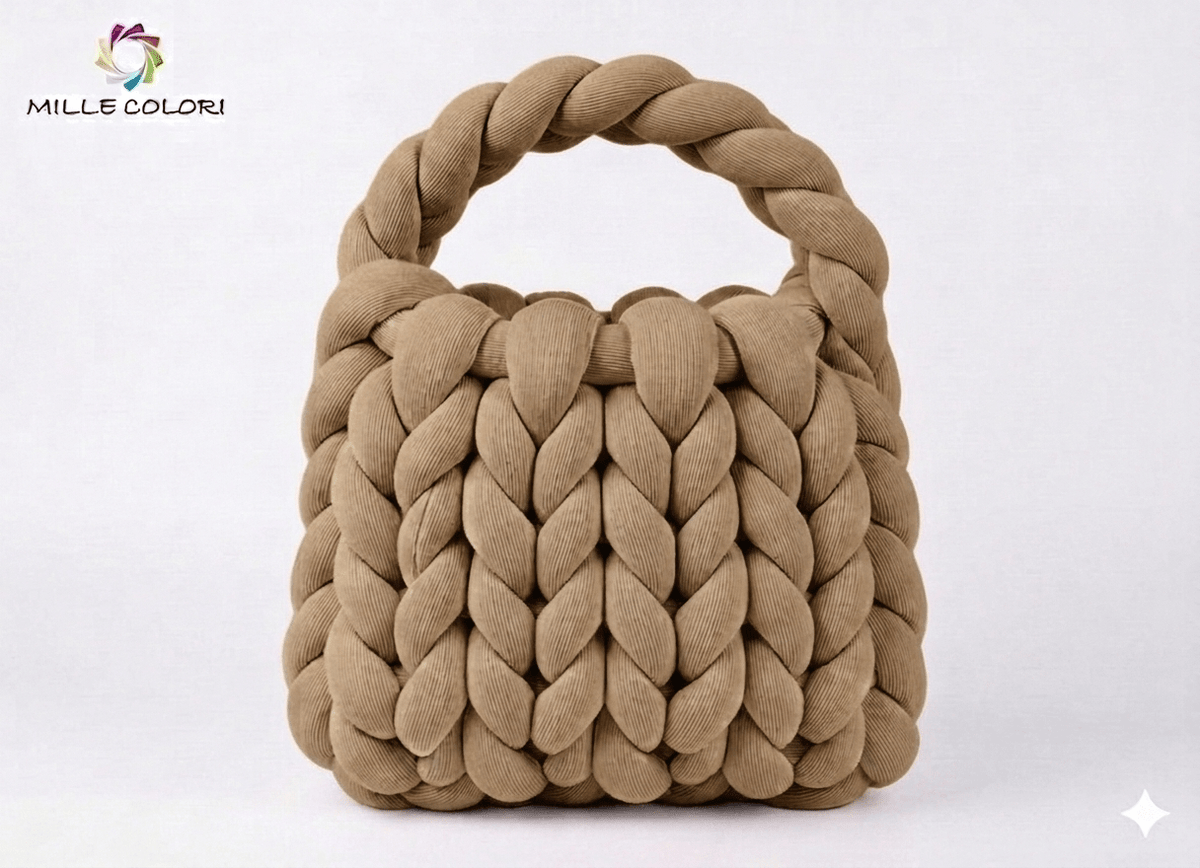 Cachi Chiaro – Filato Marshmallow a Coste 500 g – Tutti i Colori – Immagine 2 di 2