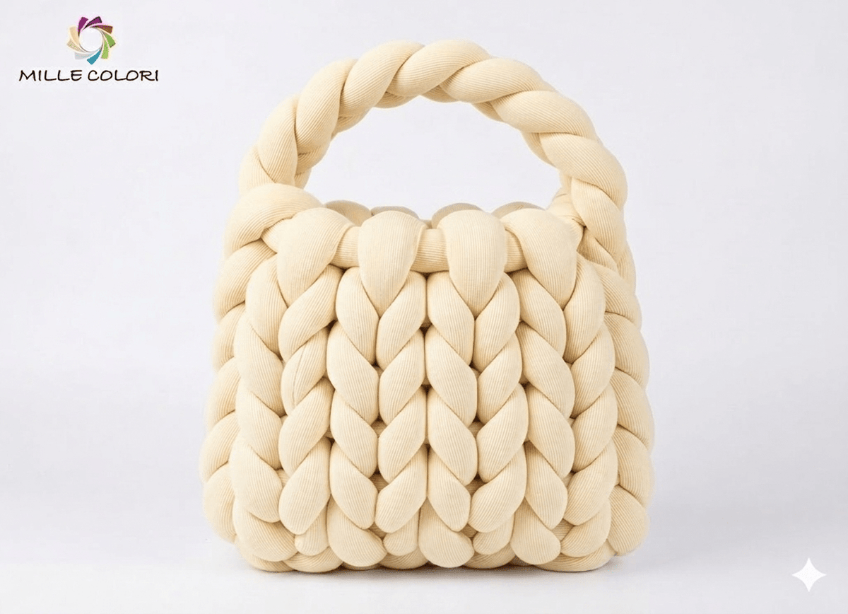 Panna – Filato Marshmallow a Coste 500 g – Tutti i Colori – Immagine 2 di 2