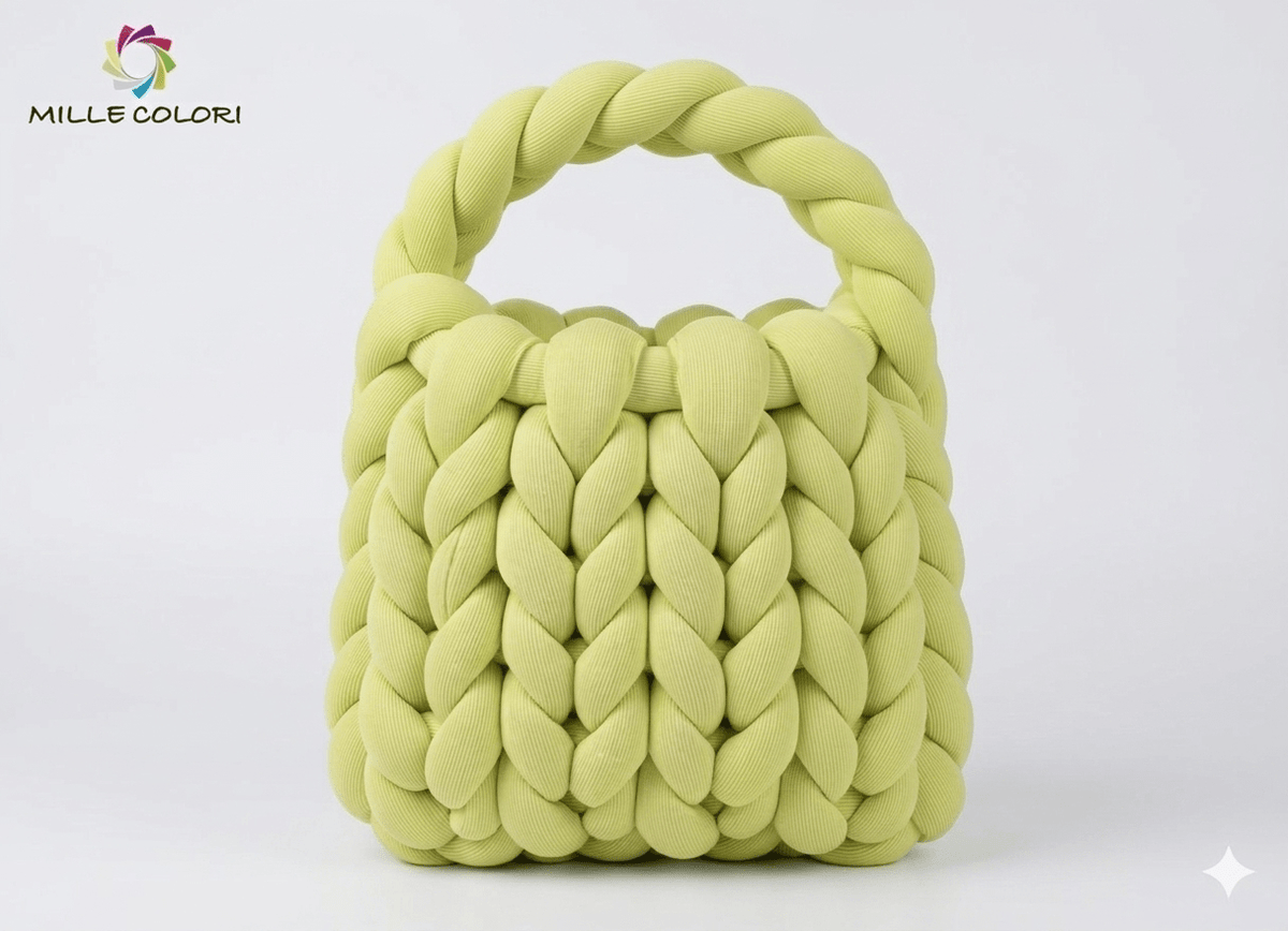 Verde Oliva – Filato Marshmallow a Coste 500 g – Tutti i Colori – Immagine 2 di 2