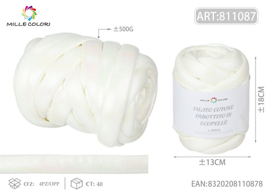 FILATO MARSHMALLOW IRIDESCENTE 500G BIANCO - MILLE COLORI - WE MAKE DIY - MILLE COLORI