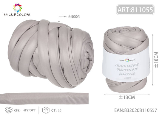 FILATO MARSHMALLOW IN ECOPELLE 500G GRIGIO - MILLE COLORI - WE MAKE DIY - MILLE COLORI