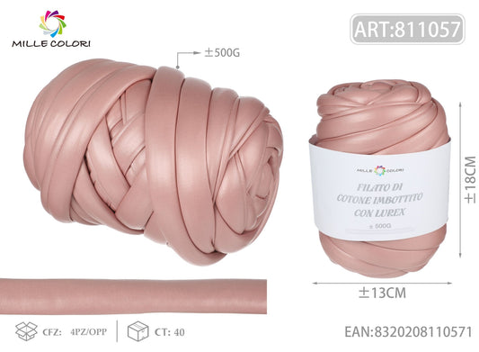FILATO MARSHMALLOW IN ECOPELLE 500G ROSA - MILLE COLORI - WE MAKE DIY - MILLE COLORI