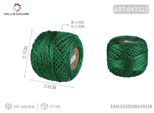 Filo lurex grosso 40g 50m ¨CVerde - WE MAKE DIY - MILLE COLORI