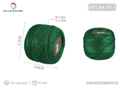 Verde – Filo Lurex Sottile 40 g – Tutti i Colori – Immagine 1 di 1