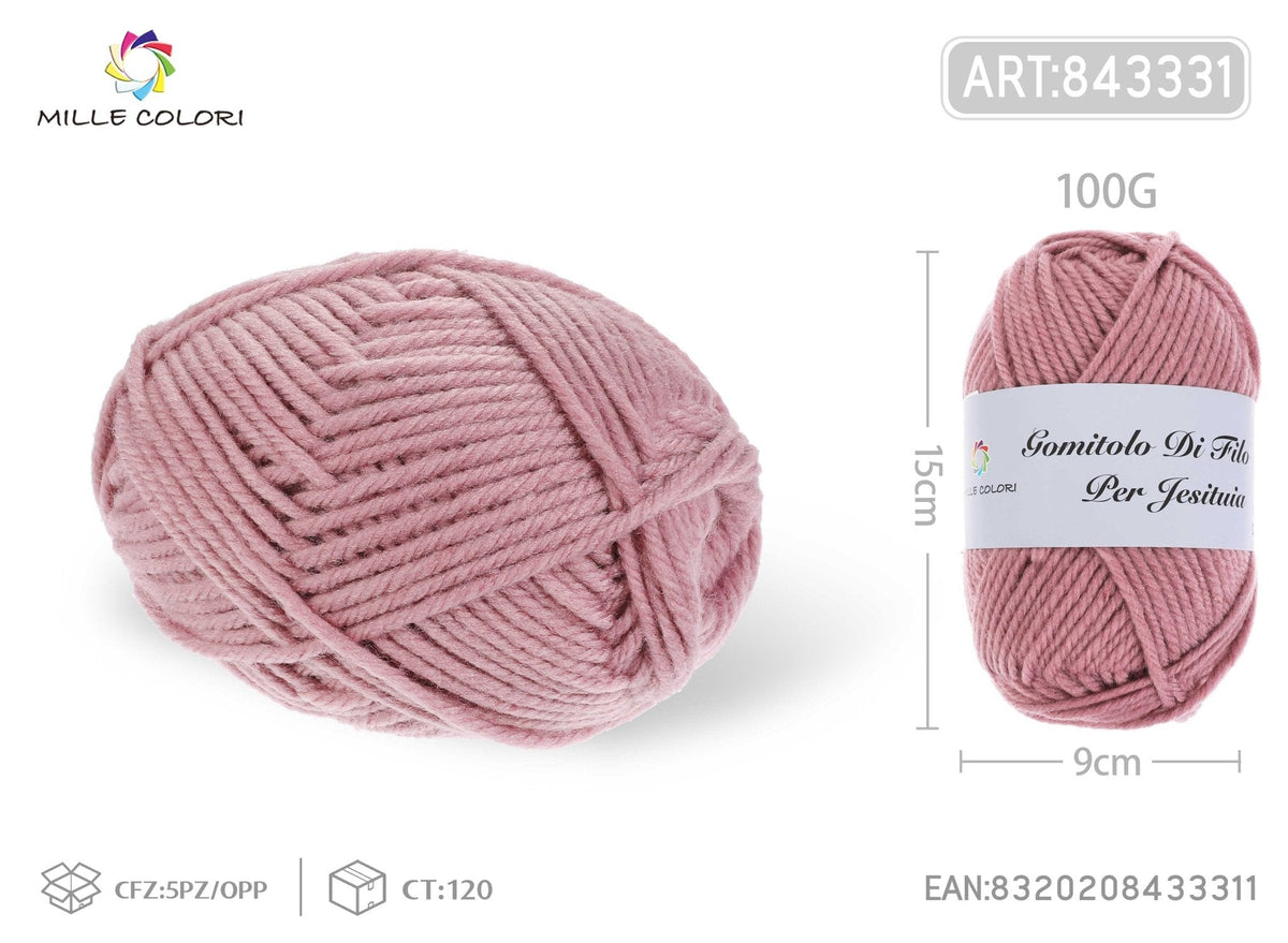 Malva – Gomitolo di Filo Fine 100 g – Tutti i Colori – Immagine 2 di 2