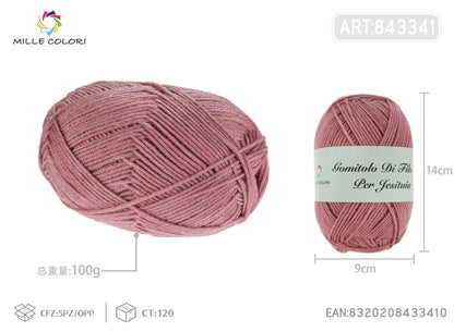 Malva – Gomitolo di Filo Fine 100 g – Tutti i Colori – Immagine 1 di 2