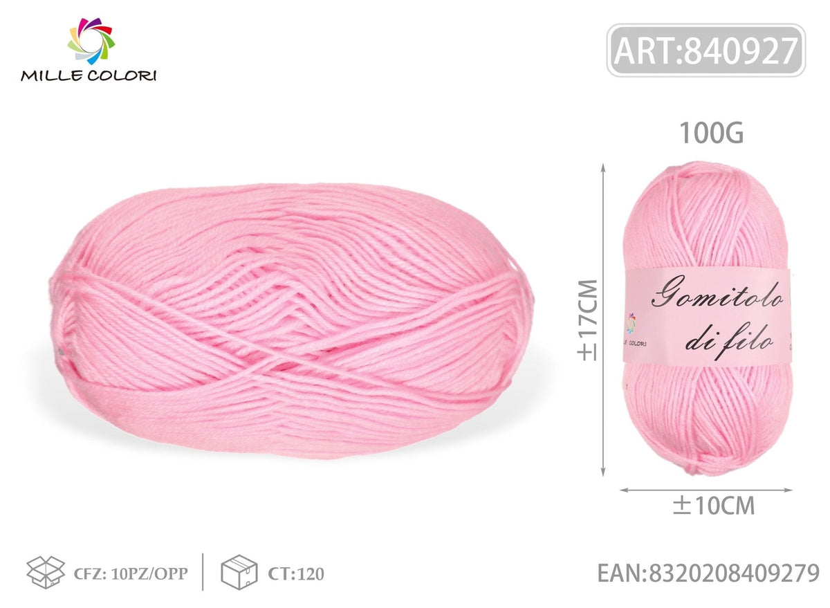 Rosa – Gomitolo di Filo Grosso 100 g – Tutti i Colori – Immagine 2 di 2
