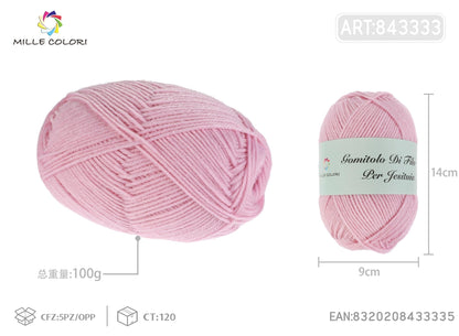 Rosa Sakura – Gomitolo di Filo Grosso 100 g – Tutti i Colori – Immagine 2 di 2