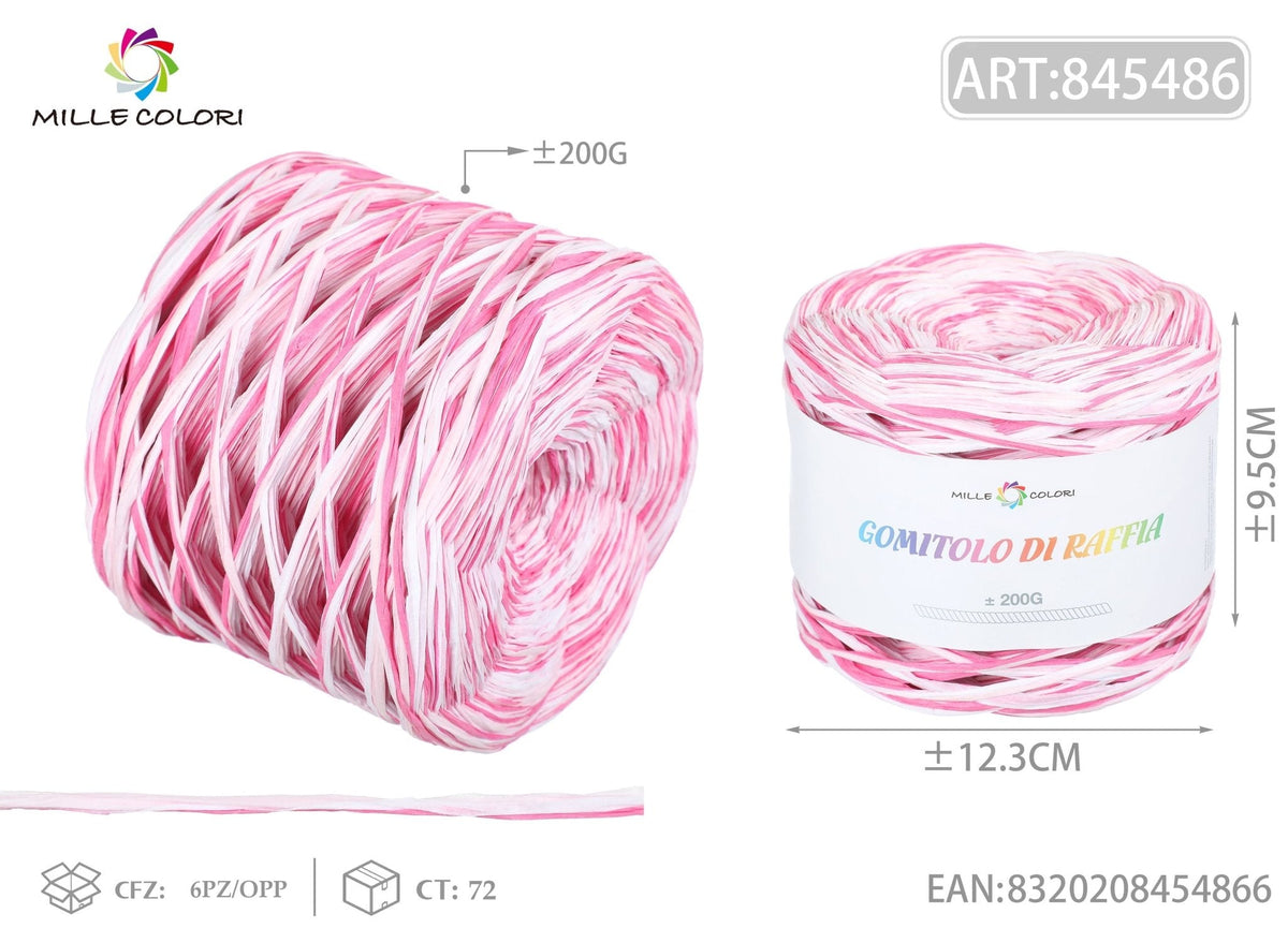 Col.05 – Gomitolo di Rafia Colorata 100 g – Tutti i Colori – Immagine 2 di 2