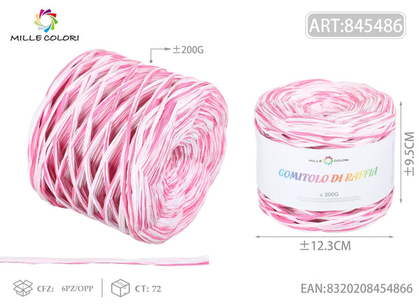 Col.05 – Gomitolo di Rafia Colorata 100 g – Tutti i Colori – Immagine 2 di 2