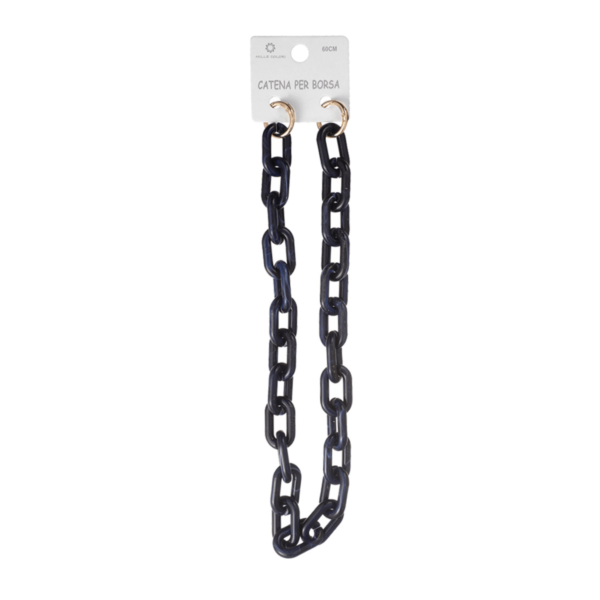 Catena Acrilica Maglia Ovale 60 cm - NERO