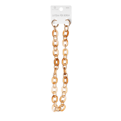 Catena Rettangolare Resina 60 cm - AMBRA CHIARO