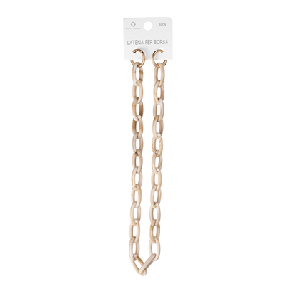 Catena Tracolla Resina Leggera 60 cm - BEIGE MARMORIZZATO