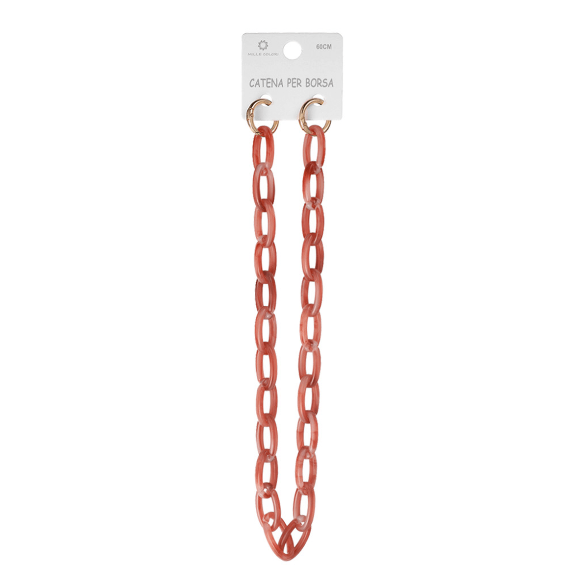 Catena Tracolla Resina Leggera 60 cm - ROSA MARMORIZZATO