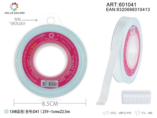 Nastro di Raso Azzurro Pastello Elegante per Bomboniere e Regali | Mille Colori - WE MAKE DIY - MILLE COLORI