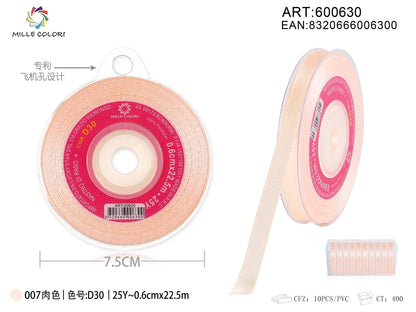 Beige Rosato – Nastro di Raso – Colori e Misure – Immagine 4 di 5