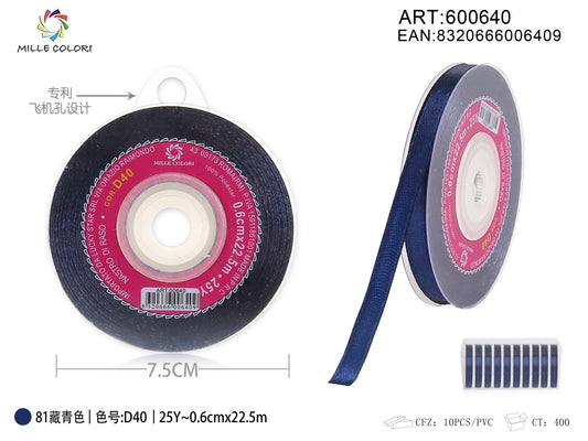 Nastro di Raso Blu Navy Elegante per Bomboniere e Regali Luxury | Mille Colori - WE MAKE DIY - MILLE COLORI