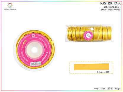 Oro Antico – Nastro di Raso – Colori e Misure – Immagine 1 di 5