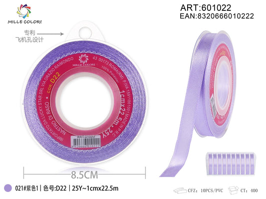 Nastro di Raso Viola Elegante per Bomboniere e Regali | Mille Colori - WE MAKE DIY - MILLE COLORI