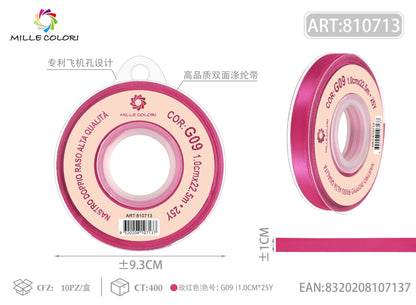Fucsia – Nastro Doppio Raso – Colori e Misure – Immagine 2 di 6