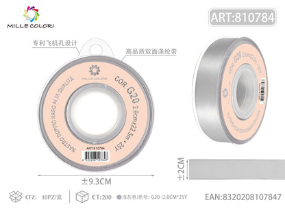 Grigio Perla – Nastro Doppio Raso – Colori e Misure – Immagine 4 di 6