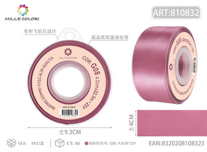 Rosa Magenta – Nastro Doppio Raso – Colori e Misure – Immagine 6 di 6