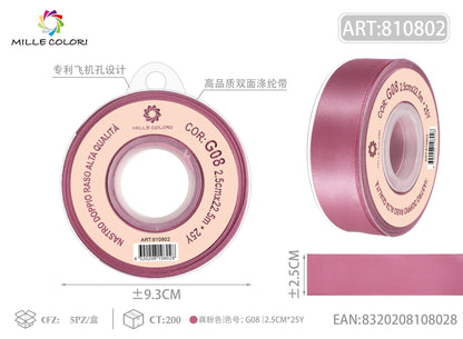 Rosa Magenta – Nastro Doppio Raso – Colori e Misure – Immagine 5 di 6